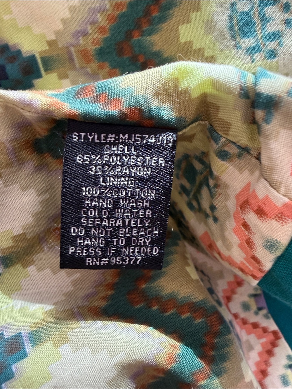 Teal button blazer jacket - Picture 5 of 5